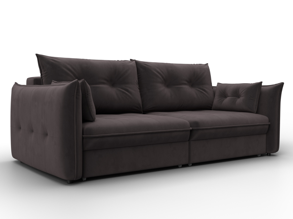 Диваны еврокнижки, Диван прямой Лига-100 НПБ, велюр SEVEN