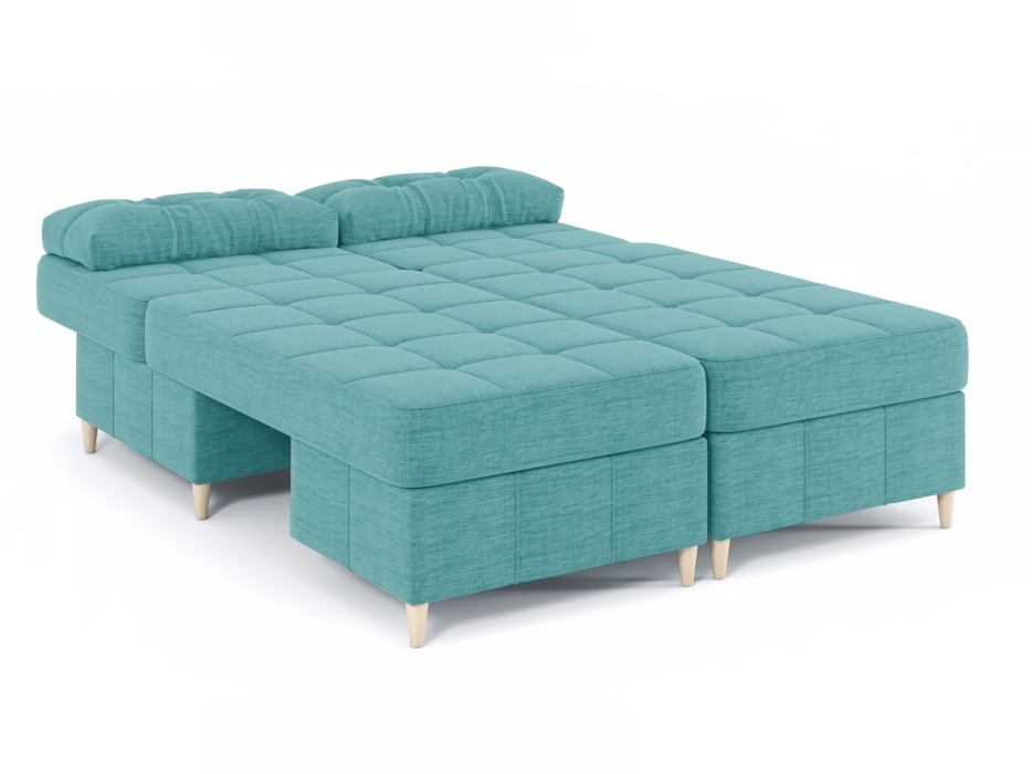 Диваны угловые в гостиную, Диван-кровать угловой Оливер Люкс 2 еврокнижка-трансформер, рогожка