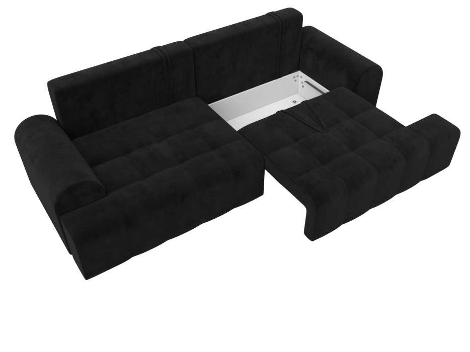 Диваны еврокнижки, Диван прямой Лига-080, велюр SEVEN