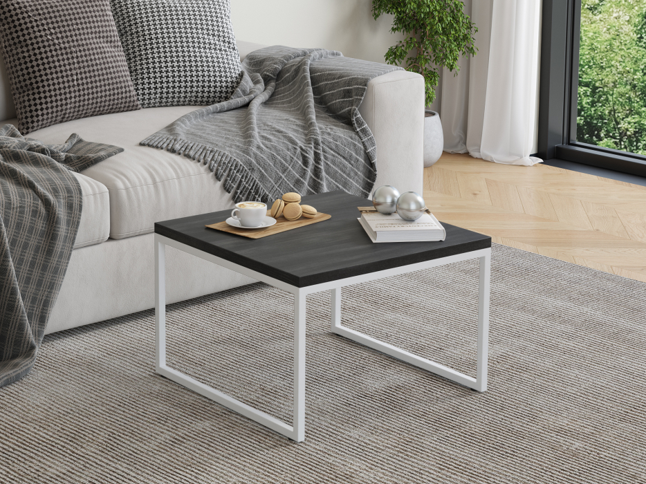 Журнальные столики, Столик журнальный Айсберг Лофт 01 Белый