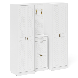 П-6 прихожая компоновка № 15 МДФ фрезеровка ромб