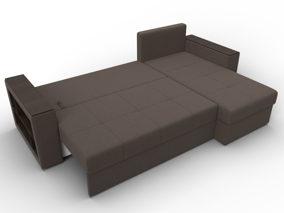 Диваны угловые в гостиную, Диван угловой Дубай Лайт угол универсальный, рогожка Амур