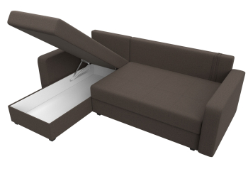 Диван угловой Ливерпуль Лайт левый угол, рогожка Амур