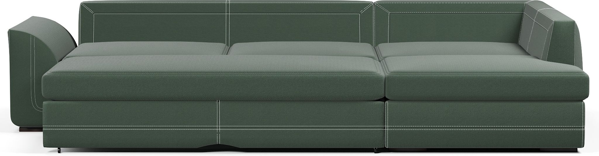 Диваны угловые в гостиную, Диван-кровать угловой Калифорния дельфин,велюр + экокожа