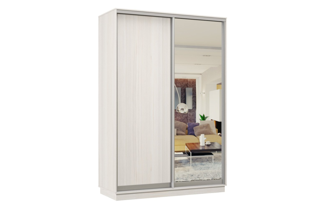 Шкафы-купе 2-х дверные, Шкаф-купе Премьер Лайт МИНИ 03 (02;04) двухдверный