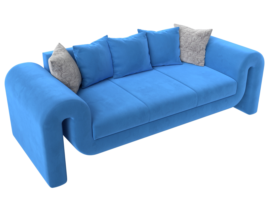 Диваны прямые кухонные, Диван прямой Волна, велюр