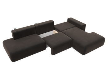 Диван угловой Лига-036 Модерн Лонг правый угол, велюр