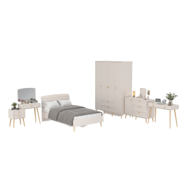 Набор корпусной мебели в спальню Афина с кроватью 1200