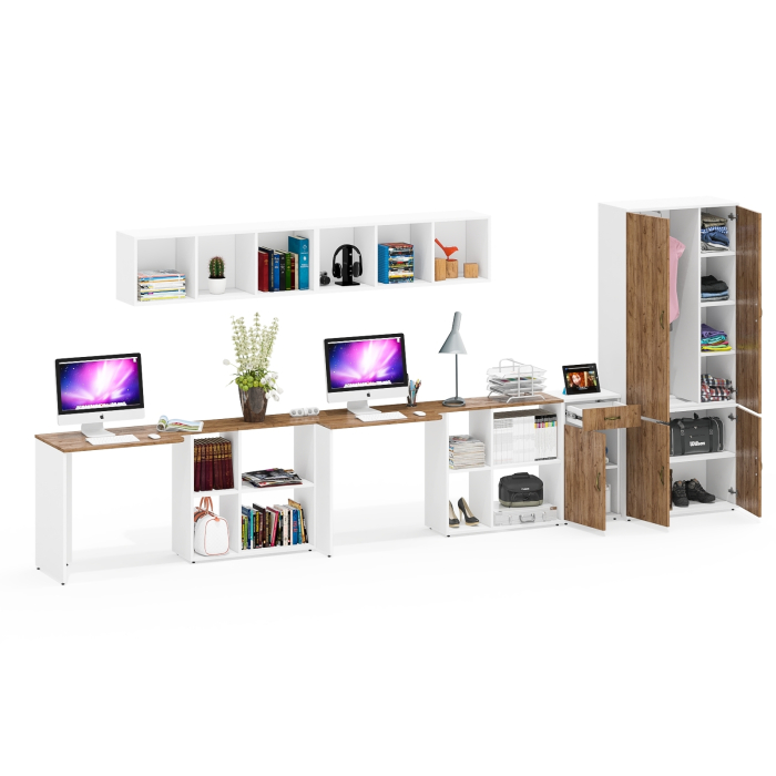 Домашние кабинеты, Подростковая мебель для учёбы для двоих человек Лидер-8 № 58