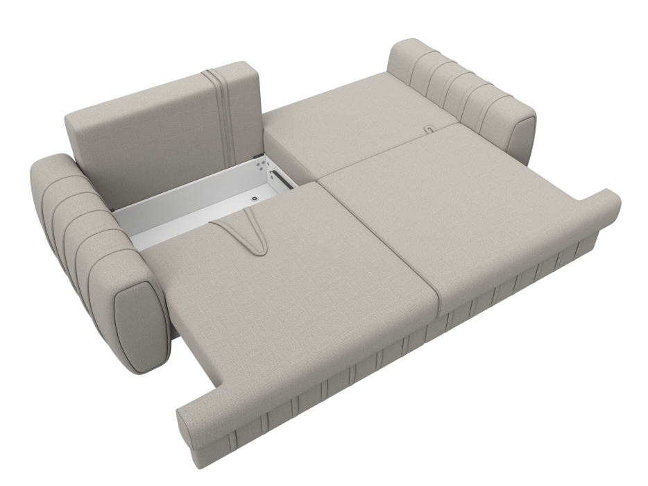 Диваны еврокнижки, Диван прямой Лига-057 НПБ, рогожка Амур