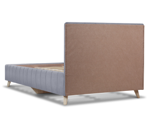 Кровать с мягким изголовьем Монако 140, микровелюр