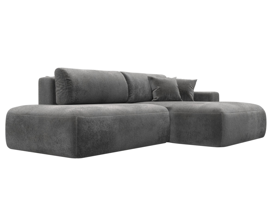 Диваны угловые в гостиную, Диван угловой Лига-036 НПБ Модерн правый угол, велюр TOWER