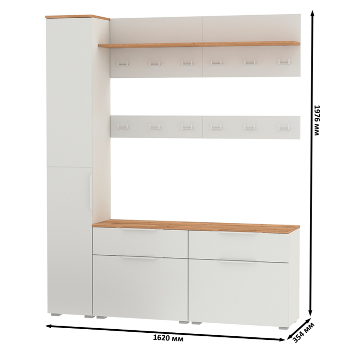 Прихожие, Набор мебели в маленькую прихожую Октава № 34