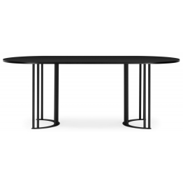 Стол Хьюго О 180 х 90 ( черные ноги)