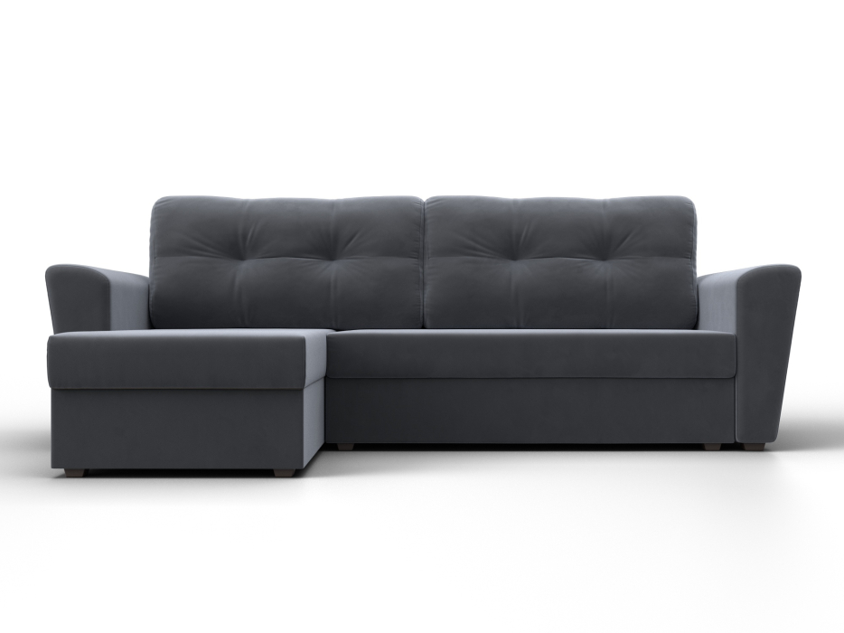 Диваны угловые в гостиную, Угловой диван Амстердам Лайт левый угол, велюр