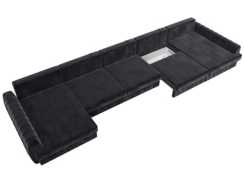 Диван П-образный Лига-057 НПБ МегаЛонг, велюр TOWER