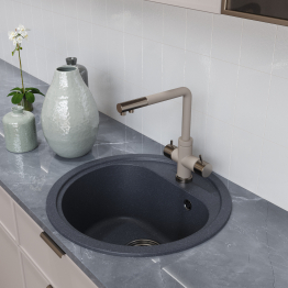 Мойкa ML-GM10 круглая, 440мм (глуб. чаши 180) NEW*