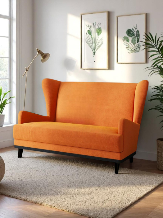 Дизайнерские диваны для гостиной, Диван прямой Вегас, велюр