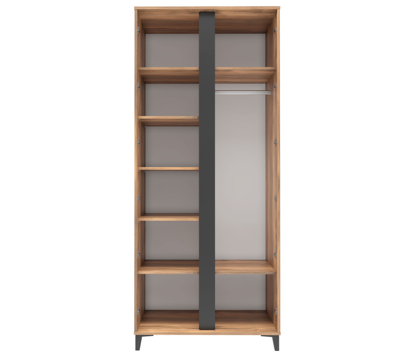 Шкафы двухстворчатые, Шкаф 2-х дверный Богемия 463.01 (Дуб барокко)