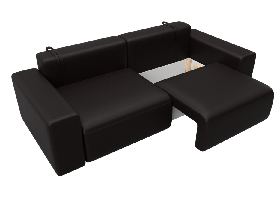 Диваны еврокнижки, Диван прямой Лига-036 НПБ Классик, экокожа GRIFON