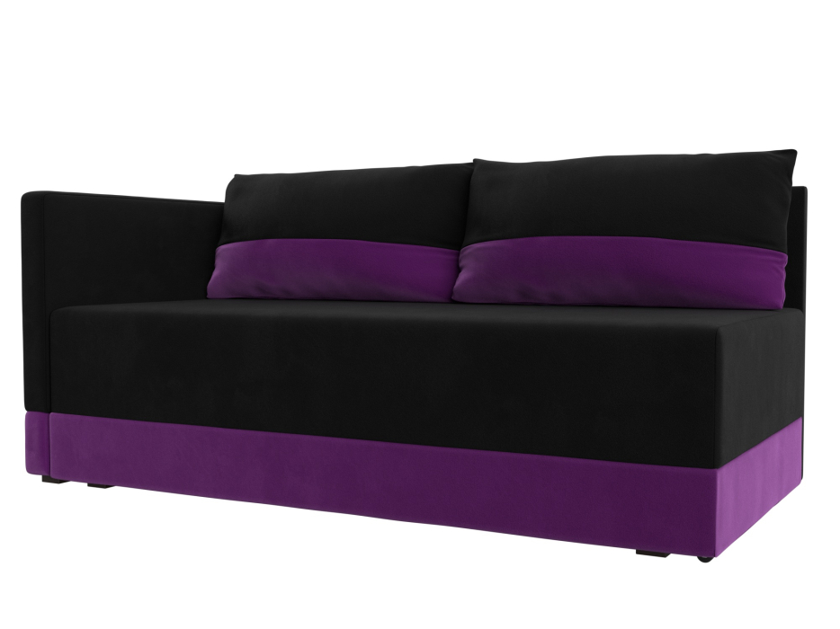 Кушетка диван, Кушетка Никас левая, микровельвет