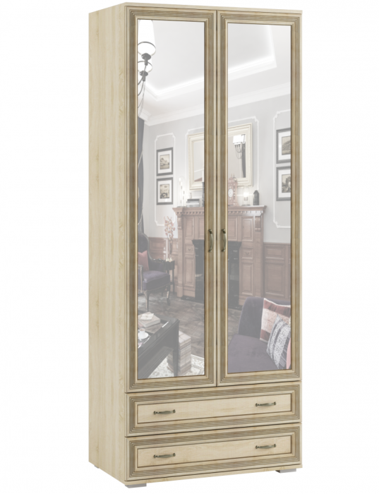 Шкафы распашные, Шкаф двухстворчатый с зеркалом ЛШ-23