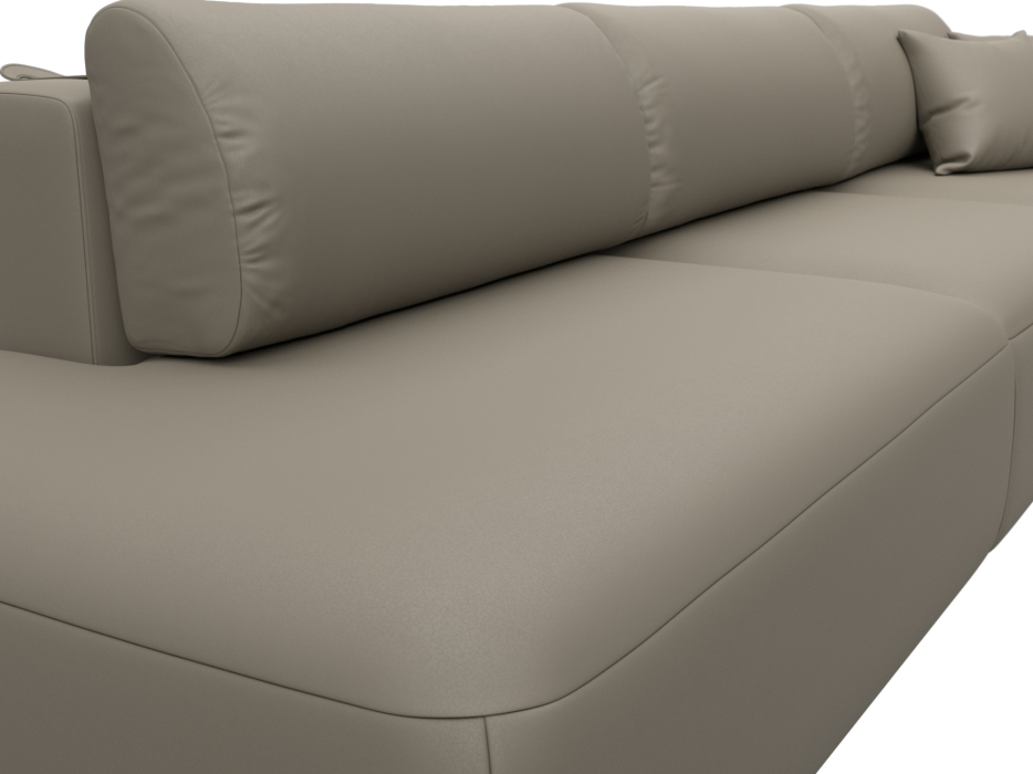 Диваны еврокнижки, Диван прямой Лига-036 НПБ Модерн Лонг подлокотник справа, экокожа GRIFON