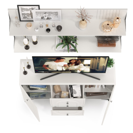 ТВ-тумба-Комод Валенсия 13.309 с двумя навесными полками № 89