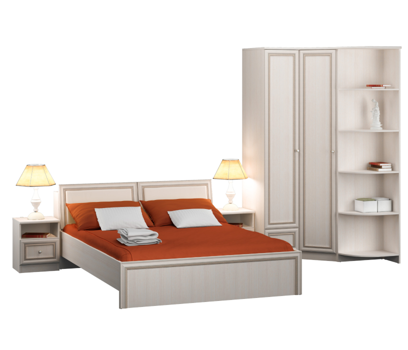Спальные гарнитуры, Грация Авиньон набор с шкафом угловым