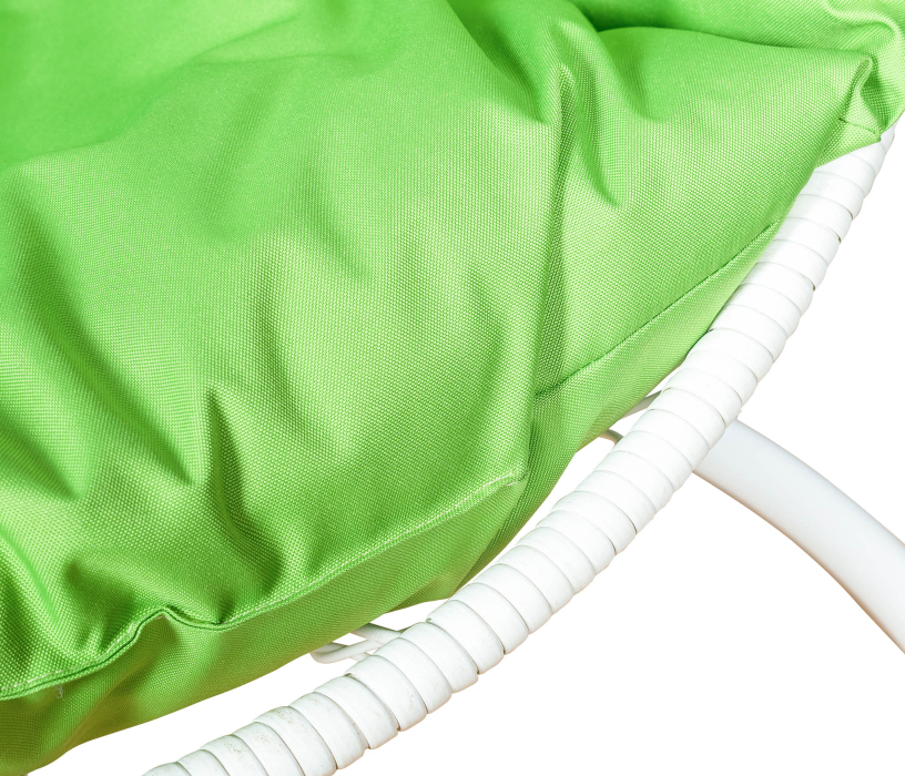Мебель из ротанга, Подвесное кресло Leset Ажур, каркас Белый, подушка Зеленое яблоко