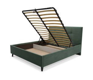 Двуспальная кровать Айлен 180х200, с подъемным механизмом, велюр