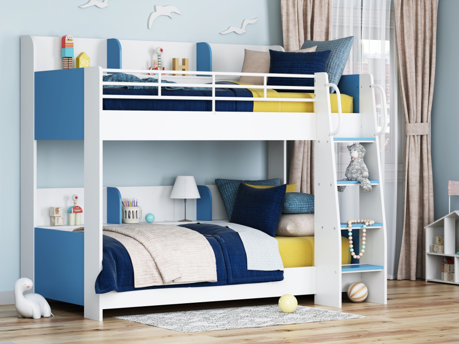 Кровати двухъярусные, Кровать двухъярусная "Соня 5" правая (Белый)