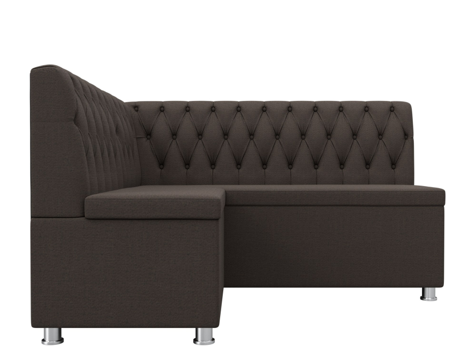 Кухонные уголки, Диван кухонный угловой Мирта левый угол, рогожка Амур