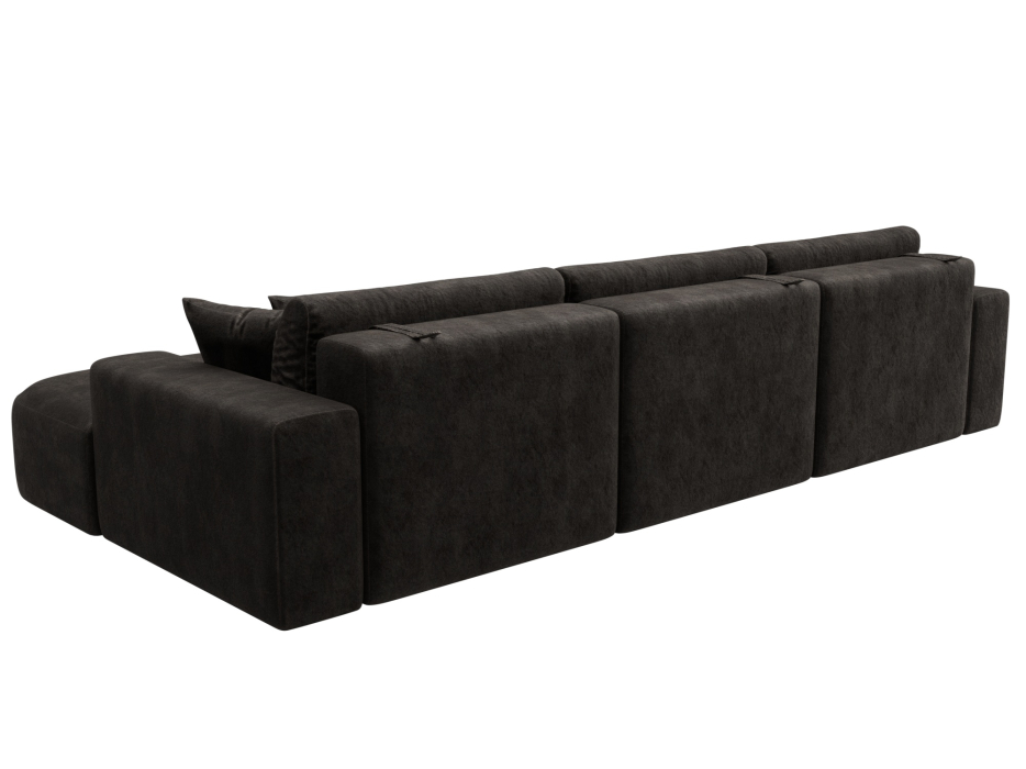 Диваны еврокнижки, Диван угловой Лига-036 НПБ Классик Лонг правый угол, велюр BRUT