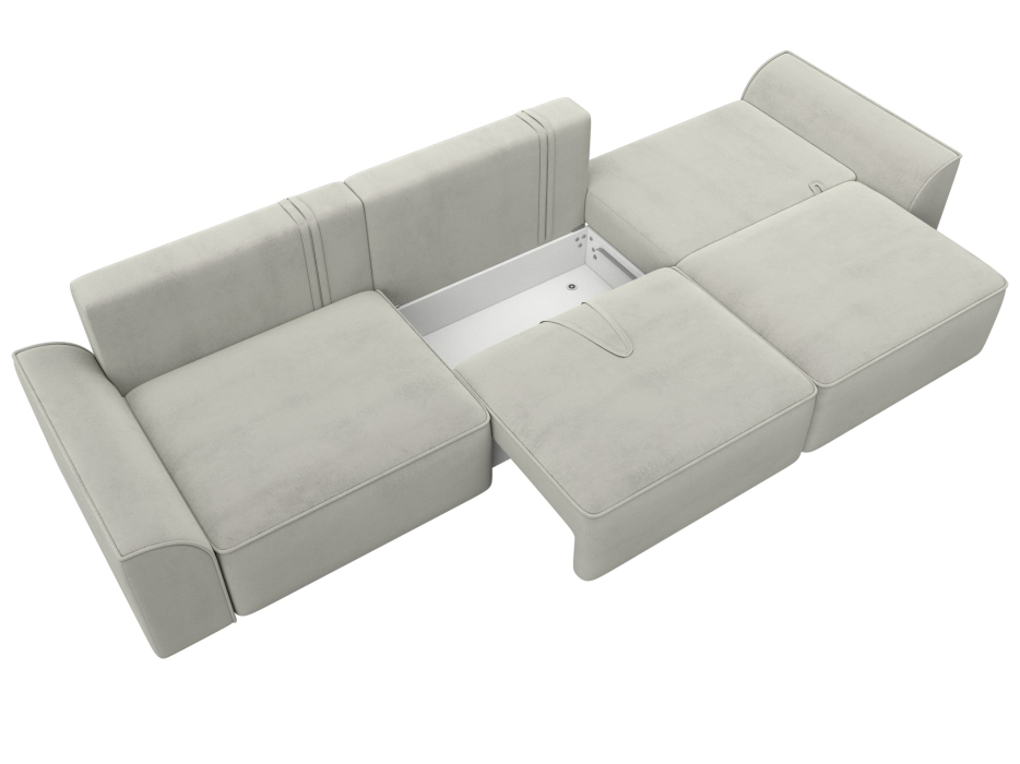 Диваны еврокнижки, Диван прямой Лига-048 НПБ Лонг, велюр TOWER