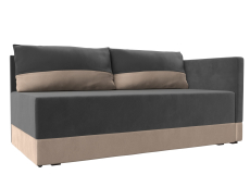 Кушетка диван, Кушетка Никас правая, велюр