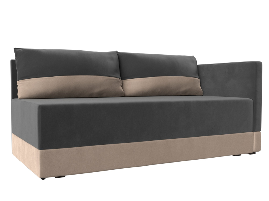 Кушетка диван, Кушетка Никас правая, велюр