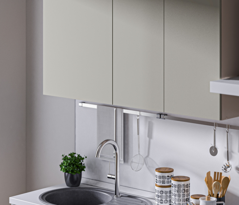 Кухонные гарнитуры, Кухня Регина серия Mishel Беж песок/Ирландский ликер, Рустик серый 1,8-2,4 м (Мишель)