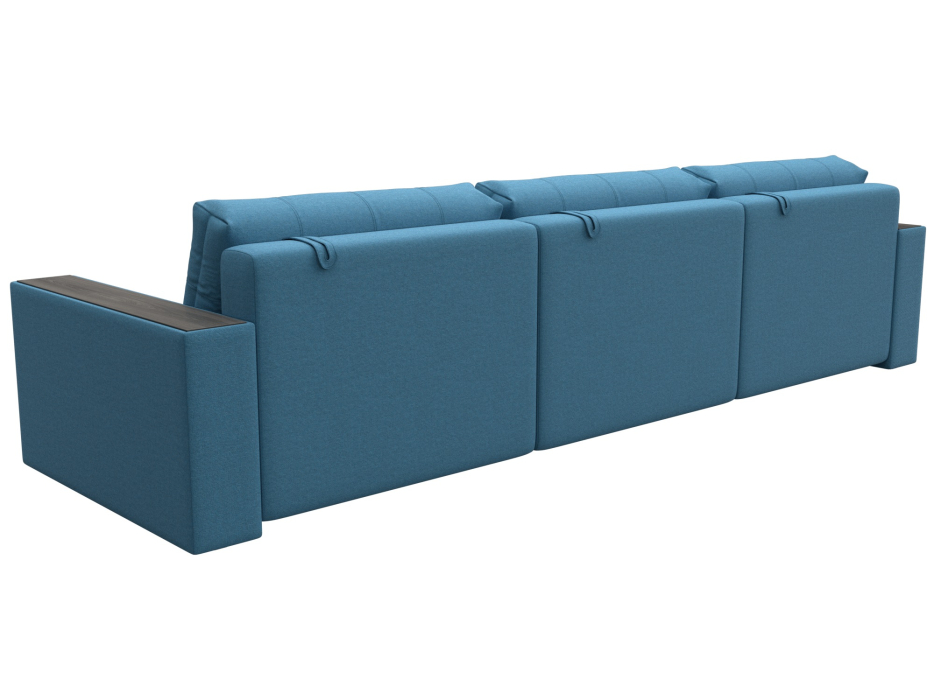 Дизайнерские диваны для гостиной, Диван прямой с декором Лига-049 НПБ Лонг, рогожка Амур