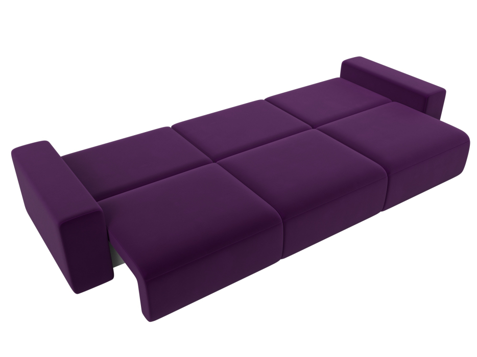 Диваны еврокнижки, Диван прямой Лига-036 Классик Лонг, микровельвет