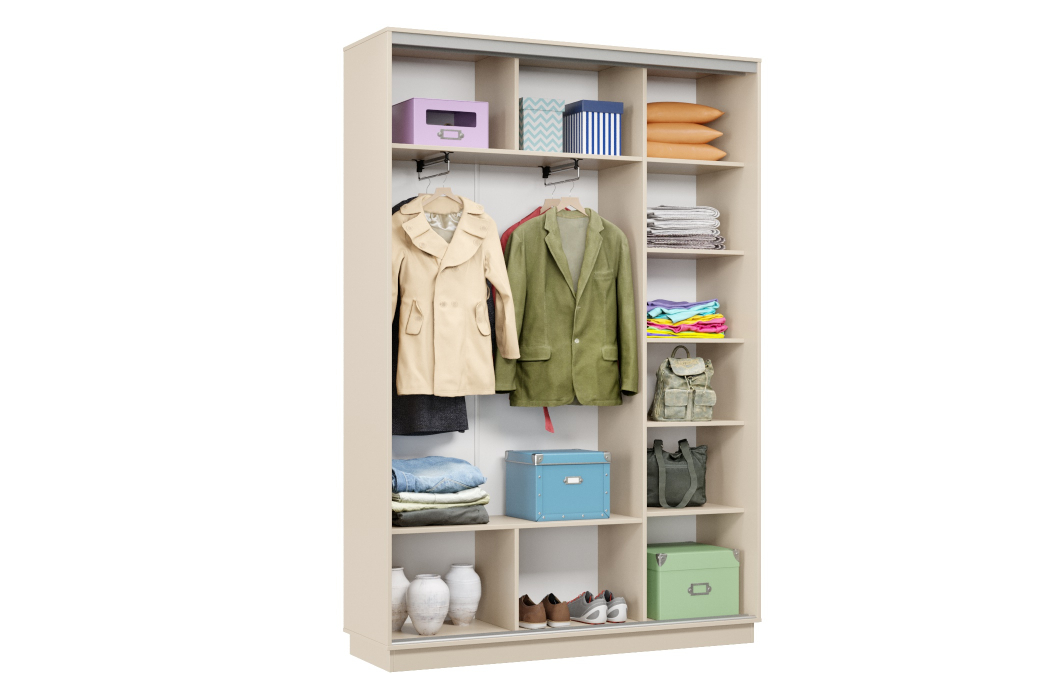 Шкафы-купе 2-х дверные, Шкаф-купе Премьер Лайт 09 П-3159 двухдверный