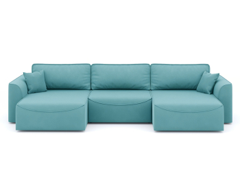 Диван-кровать П-образный Рафаэль еврокнижка НПБ, велюр