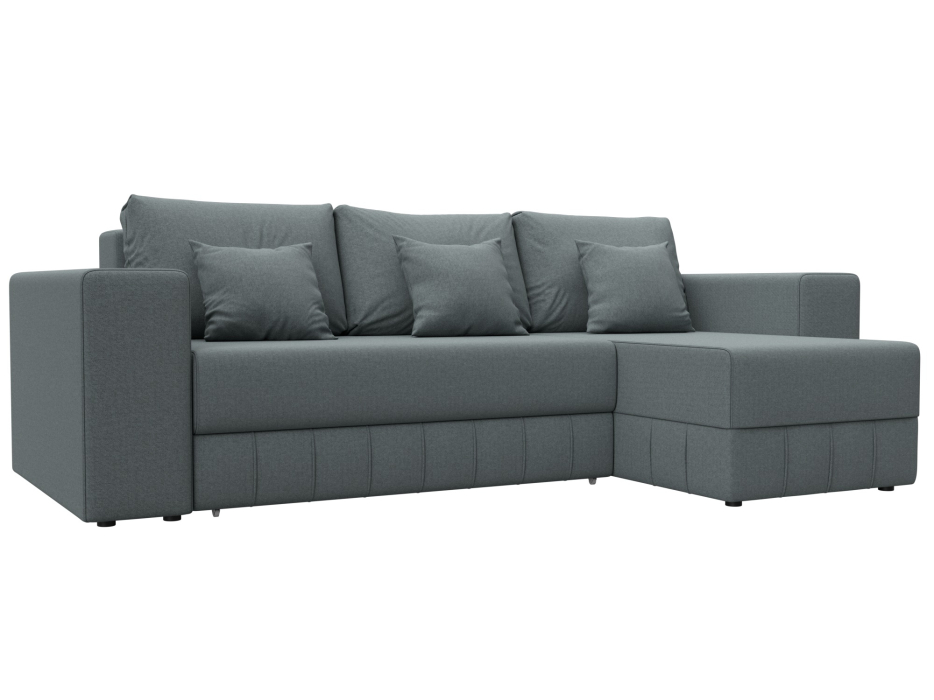 Диваны угловые в гостиную, Диван угловой Лига-076 угол универсальный, рогожка Амур