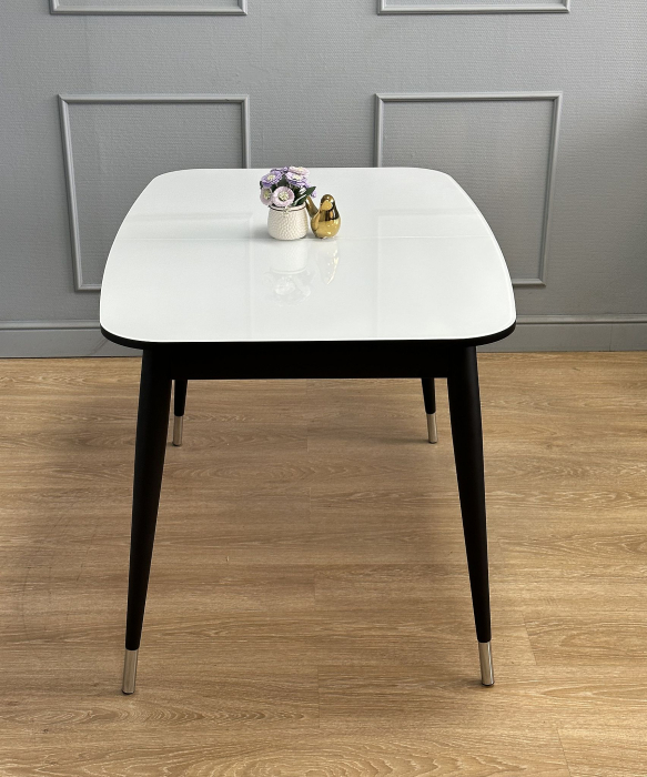 Обеденные столы, Стол Kenner 1300K раздвижной, стекло глянец