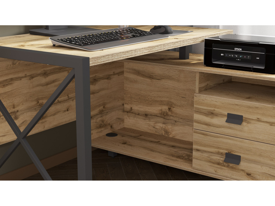 Письменные столы, Стол рабочий универсальный Калифорния Хардвиг 1200 ЛДСП