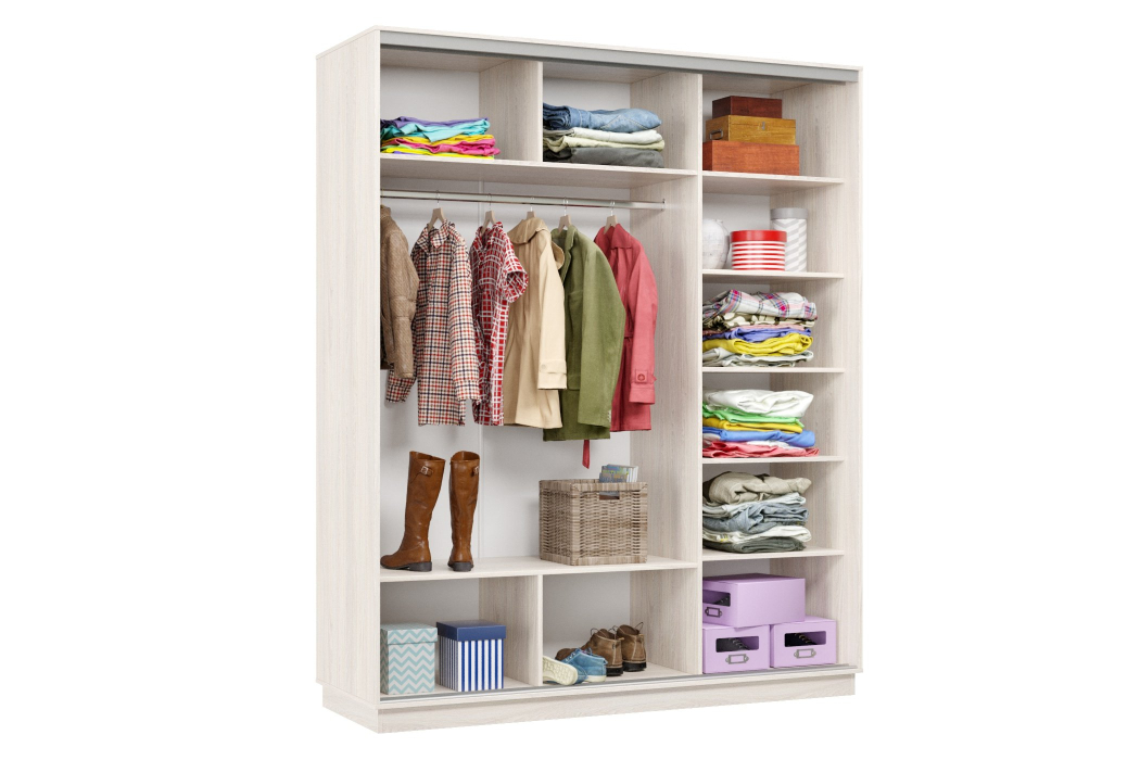 Шкафы-купе 3-х дверные, Шкаф-купе Премьер Лайт 22 (08;11;08) трехдверный