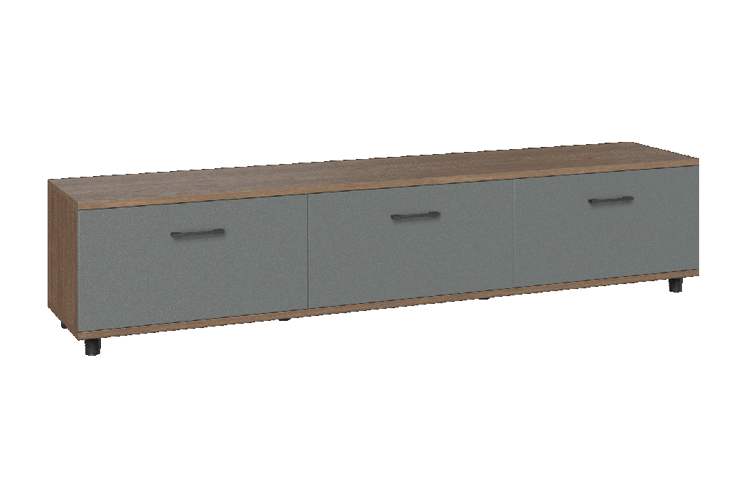 ТВ-тумбы, Модульная система Грейс Тумба ТБ-5037  Гикори Джексон Темный