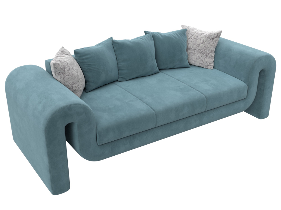 Диваны прямые кухонные, Диван прямой Волна, велюр