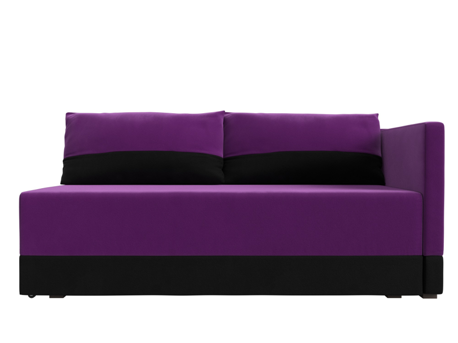 Кушетка диван, Кушетка Никас правая, микровельвет