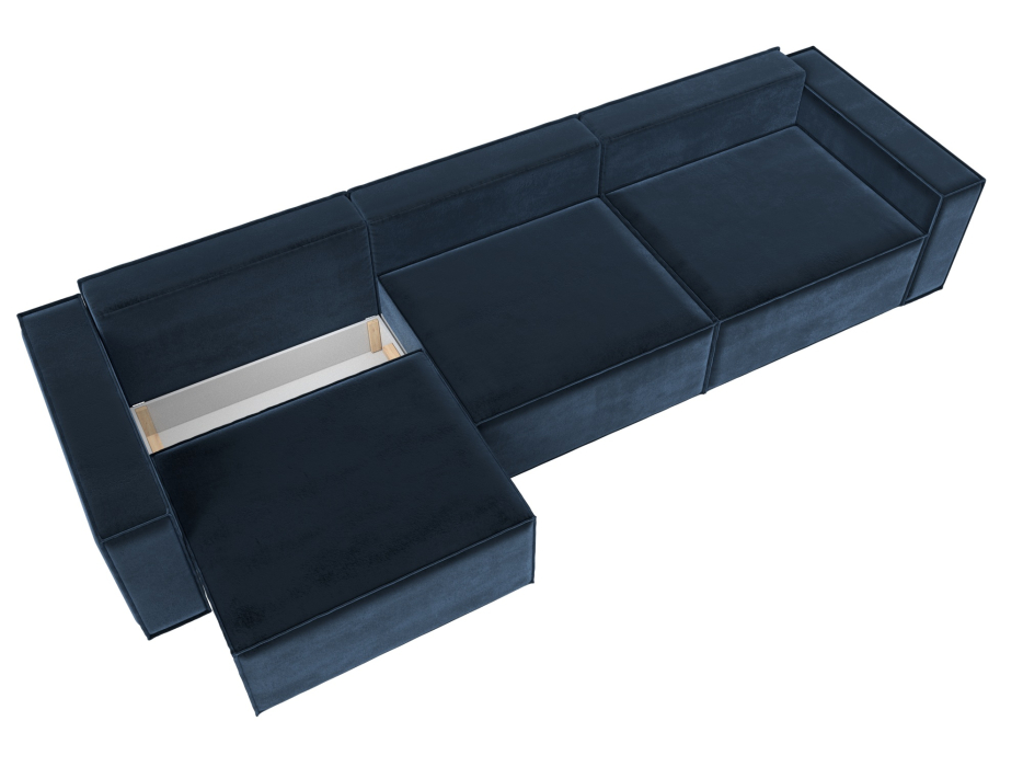 Диваны кровати со спальным местом, Диван прямой Куба лонг, велюр TOWER